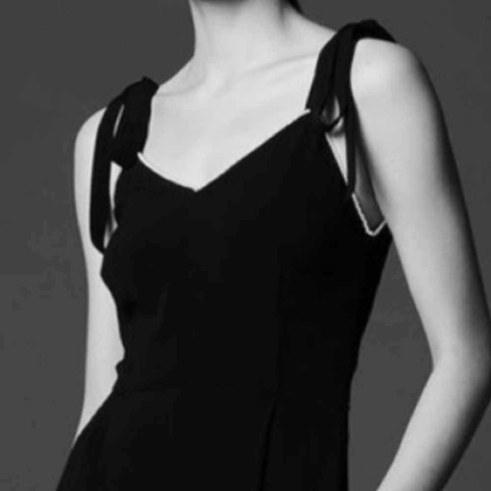 SANDRO ELLANDE JUMPSUIT WITH BEADED V NECK - Picture 8 of 13
